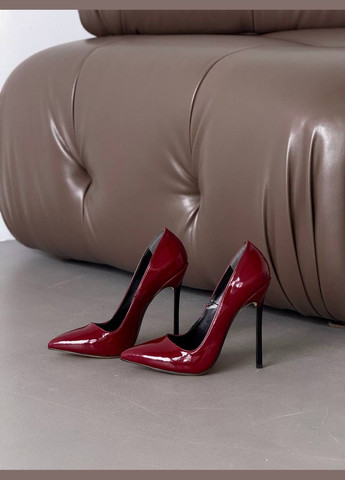 No Brand Стильні жіночі туфлі бордовий з, — всесезон (316609093)