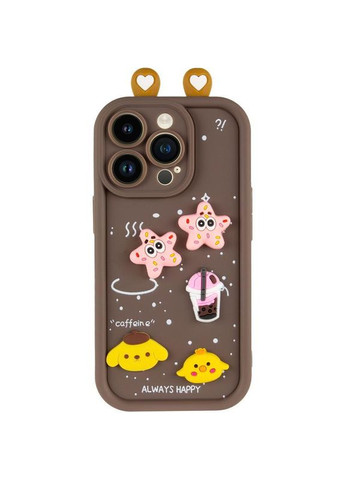 Чехол на Apple iPhone 13 Pro/ для айфона 13 об объемных Toys Case Light Pink Epik (360630335)