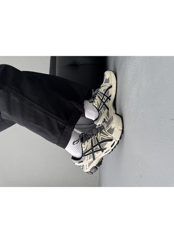 Бежевые демисезонные кроссовки мужские asics gel-kahana 8 gore-tex beige white black winter termo | асикс гель-кахана 8 бежевые No Brand