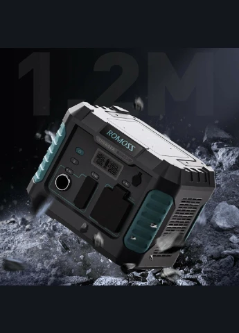 Зарядна станція RS500-2B2-G153H / 500 Вт / 400 Вт⋅год / Li-ion (001010535414) Romoss (393544349)