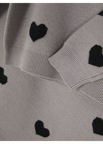 Сірий джемпер демісезон,сірий в візерунки, Primark