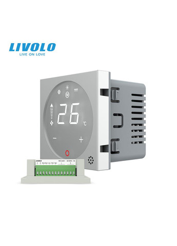 Термостат (терморегулятор) сенсорный для внутрипольного конвектора водяного отопления и фанкойла,, модуль без рамки Livolo (371777171)