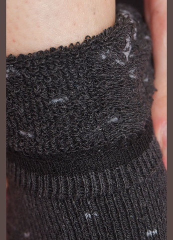 Темно-сірі шкарпетки жіночі махрові темно-сірого кольору Let's Shop малюнки (305741647)