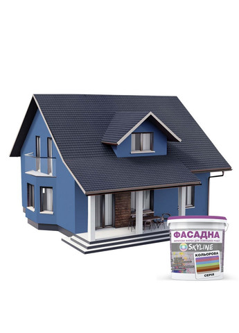 Краска фасадная акрил-латексная 2040-R90B 3 л SkyLine (289367703)