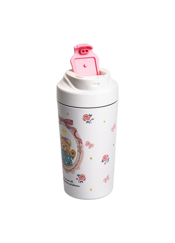 Термочашка Bears з порцелянаовою колбою 480 мл біла HP-14-15P Jooki (360921010)