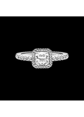 Срібна каблучка Пандора "Сяючий квадрат" 190947CZ Kabluchka (355344751)