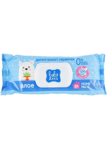 Вологі серветки "Алое", 84шт. 84шт (795719-27063368) BABY ZAYA (368624877)