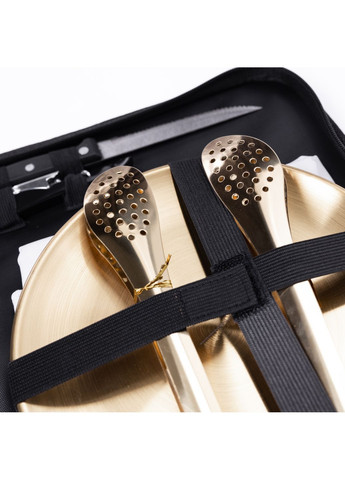 Набор посуды для пикника на 4 персоны 24 предмета, золото Yiwu (362135819)