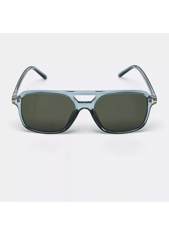 Солнцезащитные очки авиатор Casual черные с прозрачным No Brand (311604624)