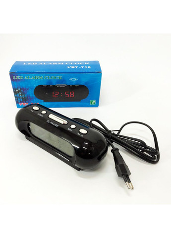 Настільний годинник з led підсвіткою 716-2, Настільний годинник led YW-501 на батарейках VST (351486235)