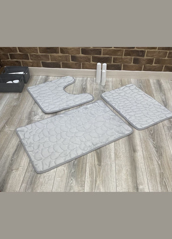 Набір килимків у ванну та туалет No Brand Stone PREMIUM (280939391)