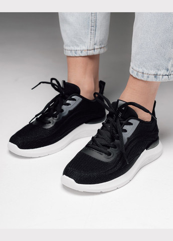 Кроссовки женские черные текстиль Lola Andy чёрные лето (324217720)