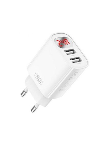 Зарядний пристрій (-L95-M) XO L95 (2USB/2.4A) + USB - MicroUSB White (370017937)