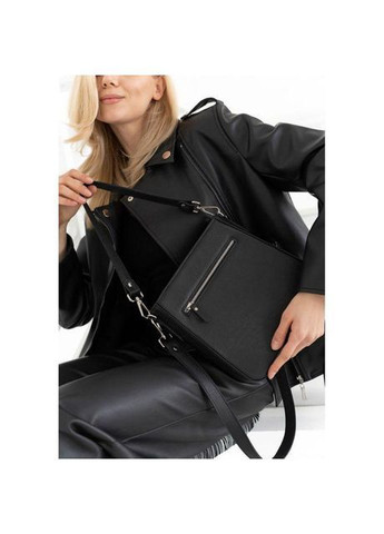 Сумка шоппер жіноча шкіряна через плече для Stella Чорний 40675 The Wings (361970294)