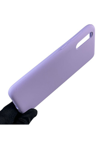 Чохол для Galaxy A30s (SM-A307F) силіконовий з мікрофіброю нековзний на самсунг а30с бузковий Samsung (366390139)