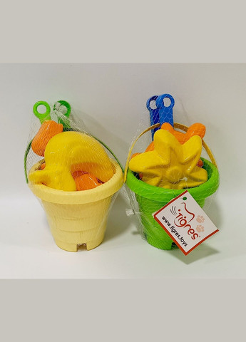 Набір для піску "Вежа еластична" 5 елементів, 39509 (4820159395095) Жовтий Тигрес (306830670)