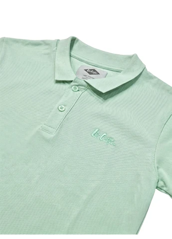 Мятная женская футболка-поло мужское basic polo bio mint Lee Cooper