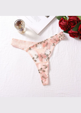 Пудровый демисезонный женский комплект нижнего белья розовые мечты кружевной бюстгальтер трусики и пояс No Brand Комплект