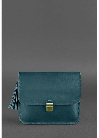 Шкіряна жіноча бохо-сумка Лілу зелена BlankNote кросс-боди (348359419)