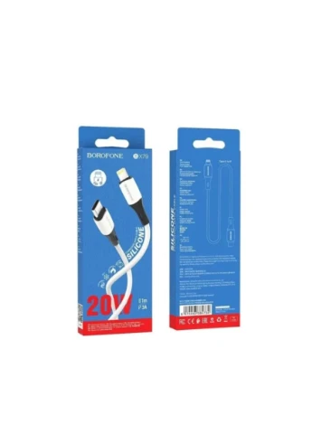 Кабель Type-C to Lightning BOROFONE BX79 3A 20W 1m силікон No Brand (402841441)