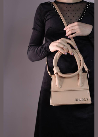 Жіноча сумка Jacquemus Le Chiquito Noeud beige, женская сумка, Жакмюс бежевого кольору No Brand (307925673)