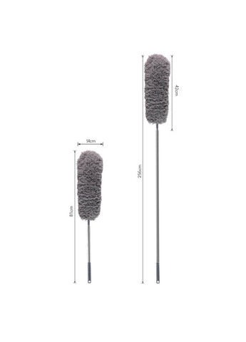 Щетка телескопическая с двумя наскадками для удаления пыли и грязи (AH0021_3) No Brand (339067128)