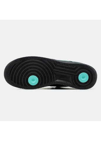 Кроссовки женские и мужские Nike Air Force 1 Low Tiffany & Co | Найк Аир Форс 1 низкие черные No Brand чёрные демисезоны (365704753)