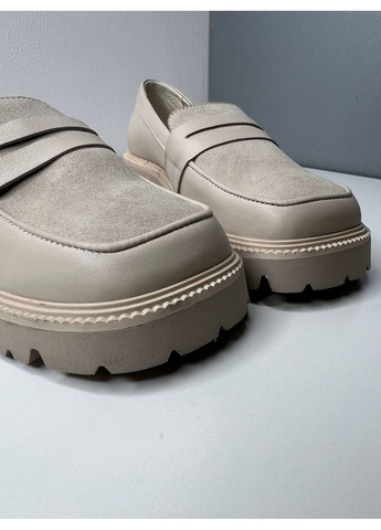 Україна Кожаные лоферы лоферы бежевый з натуральная кожа, украина — демисезон (355801719)