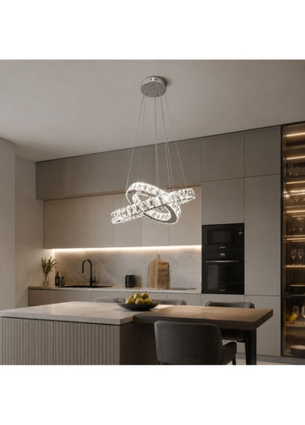 Підвісна кришталева LED люстра No Brand (398903338)