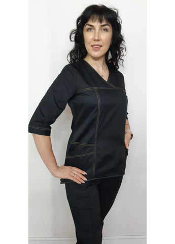 Женский медицинский костюм Ласточка котон три четверти рукав 46, No Brand (361360043)