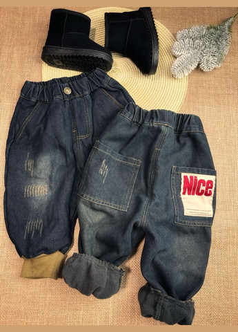 Комбинированные зимние брюки No Brand