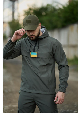 тактический Terra с карманом-кенгуру хаки+подарок на выбор Intruder Анорак (370493564)