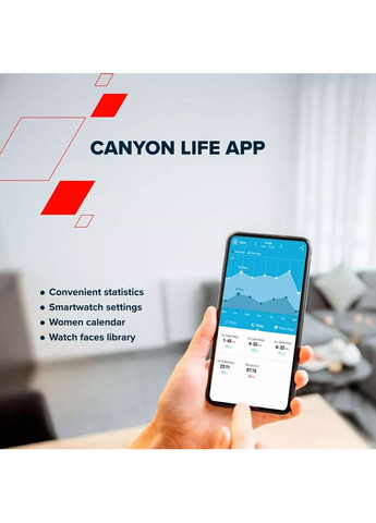 Смарт-годинник Jacky SW-69 Blue Yellow (CNS-SW69BL) Canyon (323043966)