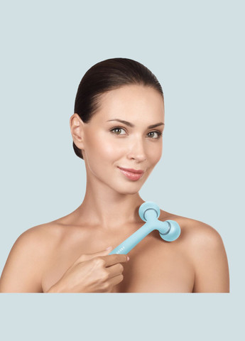 Электронный ультразвуковой ролик для лица и тела Sonic Facial&Body Roller 4в1 turquoise GESKE (341525878)