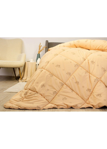 Зимова ковдра полуторна з овечою вовою 140*210 см, 350 гр/м2 гіпоалергенна DREAM WOOL Бежевий (38660140210) ТЕП (368376257)