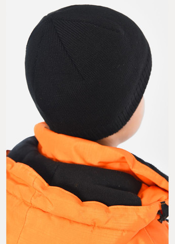 Шапка на флисе для мальчика черного цвета Let's Shop (316503309)