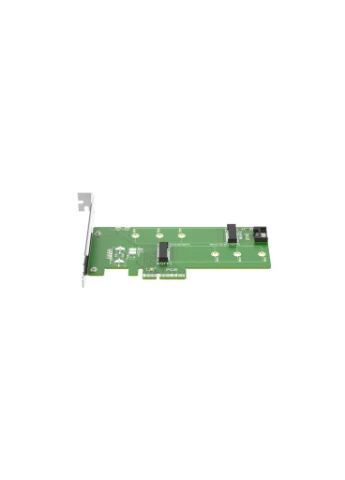 Контролер Multi-Size PCIex4 & SATA to M.2 (M-Key or B-key) KT015 SSD (45774) Maiwo (382077410)