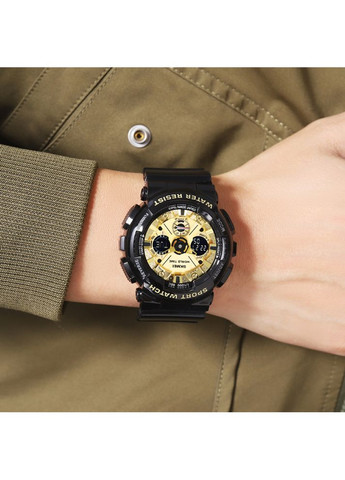 Годинники 2118BKGD Чорні спортивні кварцові для чоловіків з хронографом та будильником ProDobro (367266172)