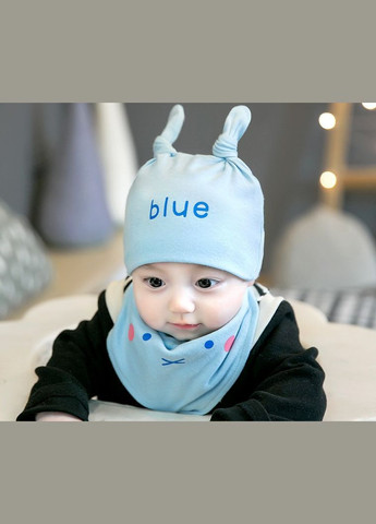 Шапка+хомут Blue голубой 3915, Размер 44-48 No Brand (306518674)