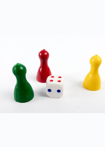 Настільна гра-бродилка "Подорожуємо світом" ZIRKA 127914, 3 фішки, гральний кубик Зірка (301835372)