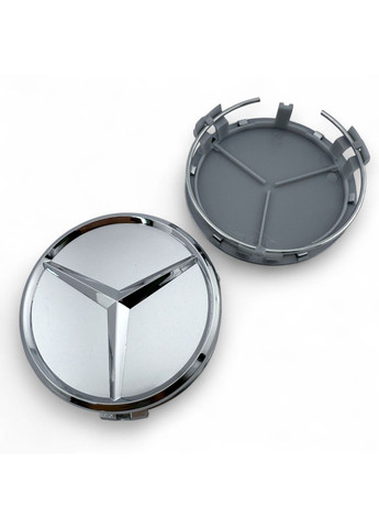 Ковпачки в диски Мерседес заглушка для дисків Mercedes 75/68 мм. Срібний (4 шт.) Mercedes-Benz (354698324)