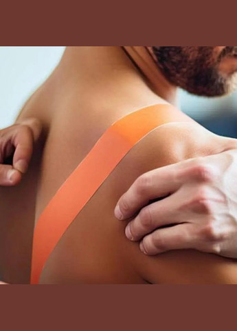 Спортивный тейп Кинезио – пластырь для поддержания мышц 5 см 5 м No Brand (348118882)