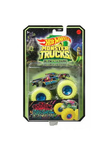 Базовая машинкавнедорожник 1: 64 серии "сияющие в темноте ""Monster Trucks" (HCB50), желтый Hot Wheels (293940777)