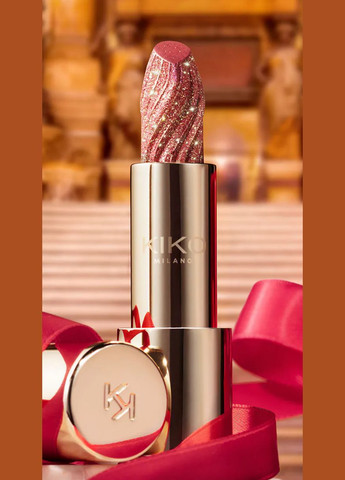Сверкающая помада A Holiday Fable Enchanting Lipstick - 02 Shimmering Rose Kiko Milano (294842759)