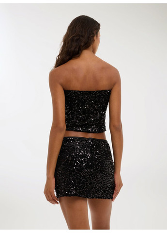 Черная однотонная юбка жен Terranova