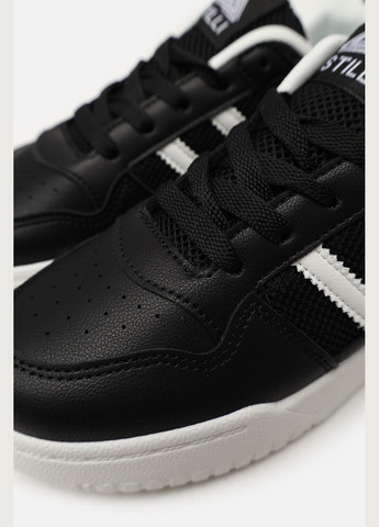 Чорні кеди на пласкій підошві жіночі колір чорний цб-00273218 Stilli