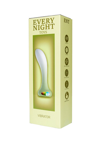 Универсальный вибратор с подсветкой Every Night Toys для точки G или P, зеленый градиент Odeco (330618066)