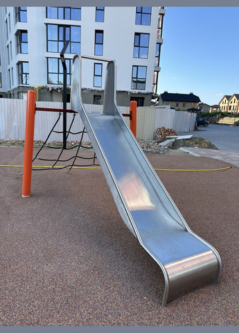 Горка спуск открытая из нержавеющей стали 2 мм c высокими бортами Urban (346531955)