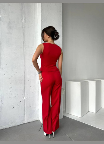 Жіночий костюм із жилеткою No Brand (322469321)