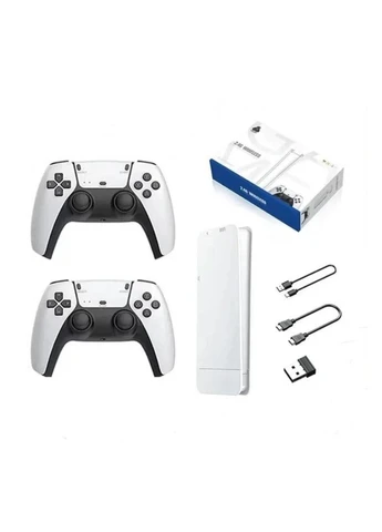 Игровая мини консоль HDMI M15 GAME STICK 4K 64GB 20000 бесплатных игр + два беспроводных контроллера белая PS1 No Brand (400886773)